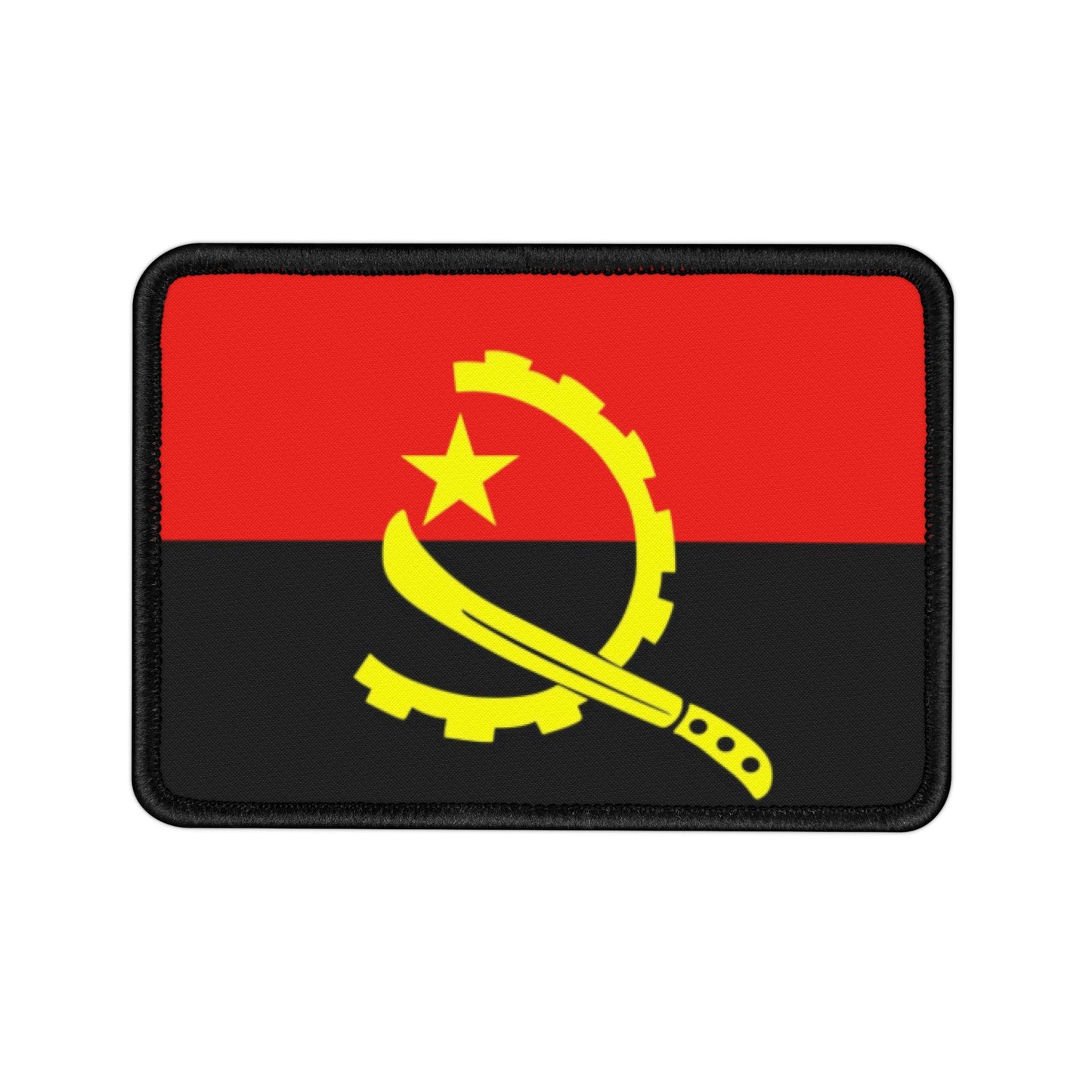 Flag Village Angola Flag Embroidery Iron-On Patches