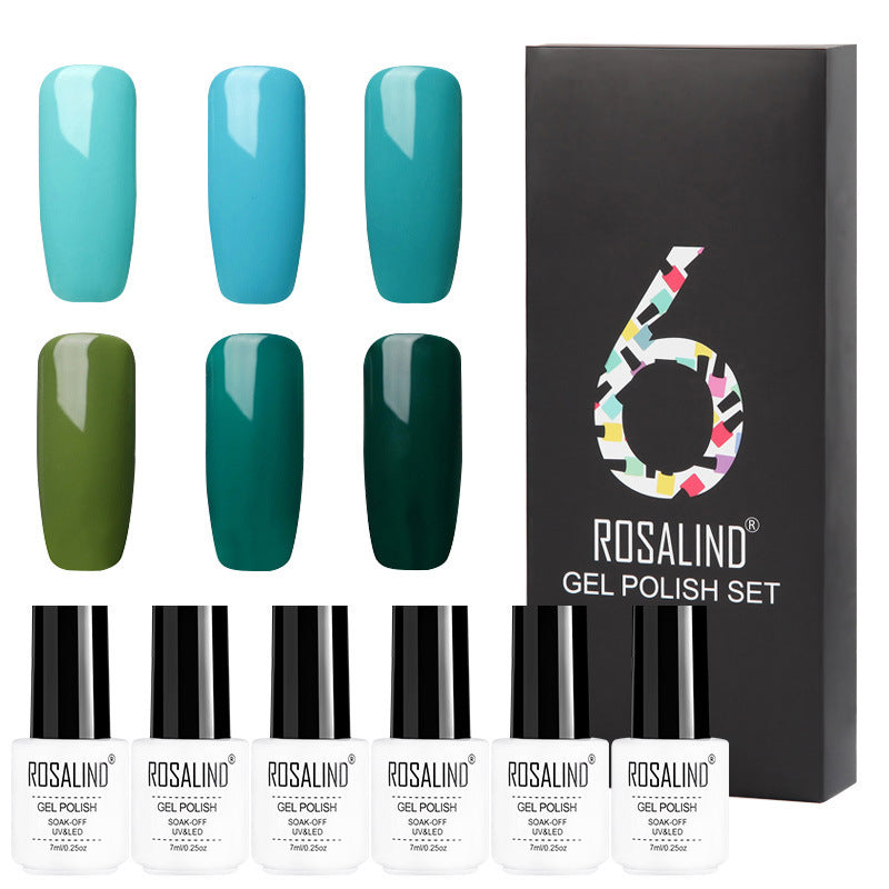 Flag Village 6 Colors Set Solid Color Gel Polish Set Nail Polish Gift Box Manicure