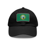 Flag Village USA Washington State Flag Hat Cap with Leather Patch