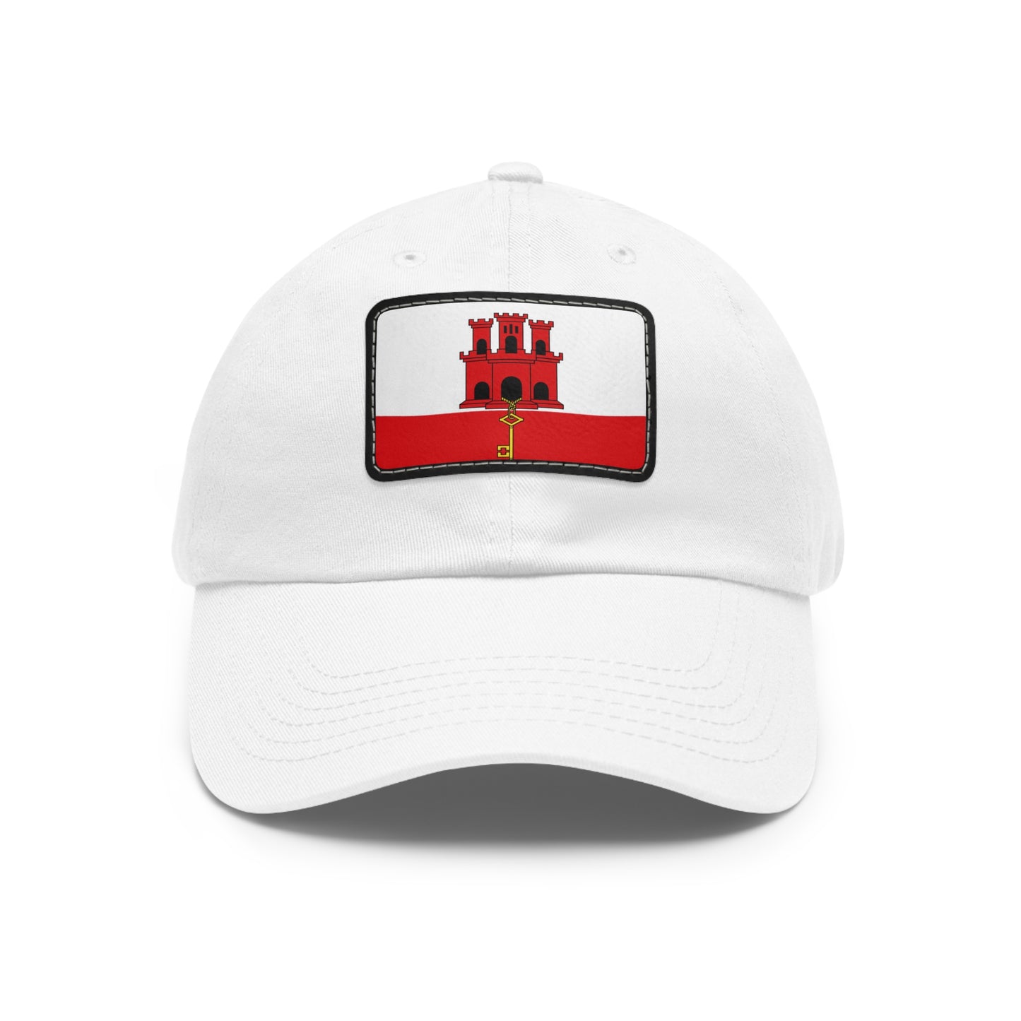 Flag Village Gibraltar Flag Hat Cap with Leather Patch