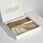 Flag Village Bright Version Silk Pillowcase Eye Mask Hair Ring Three-piece Set 22 M Gift Box Set