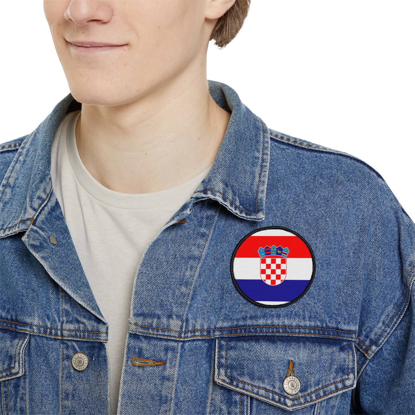 Flag Village Croatia Flag Embroidery Iron-On Patches