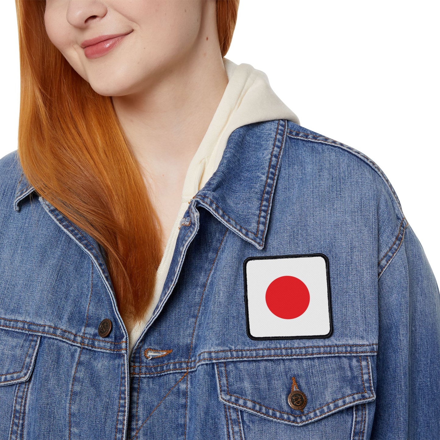 Flag Village Japan Flag Embroidery Iron-On Patches