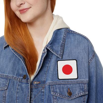 Flag Village Japan Flag Embroidery Iron-On Patches