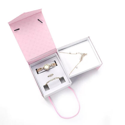 Flag Village Ladies Watch Gift Box Set Necklace Earrings Combination