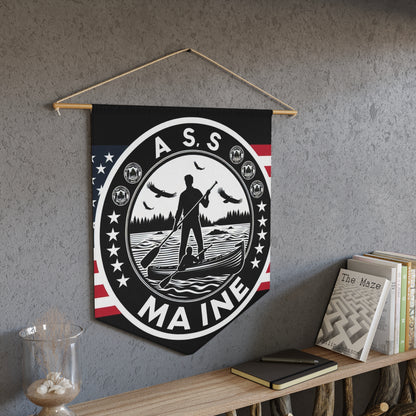 Flag Village Maine State Flag Pennant Sporting Home Wall decoration ME0001