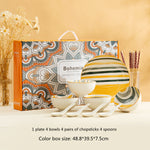 Flag Village Galaxy Planet Tableware Set Gift Color Box
