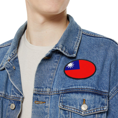 Flag Village Taiwan Flag Embroidery Iron-On Patches