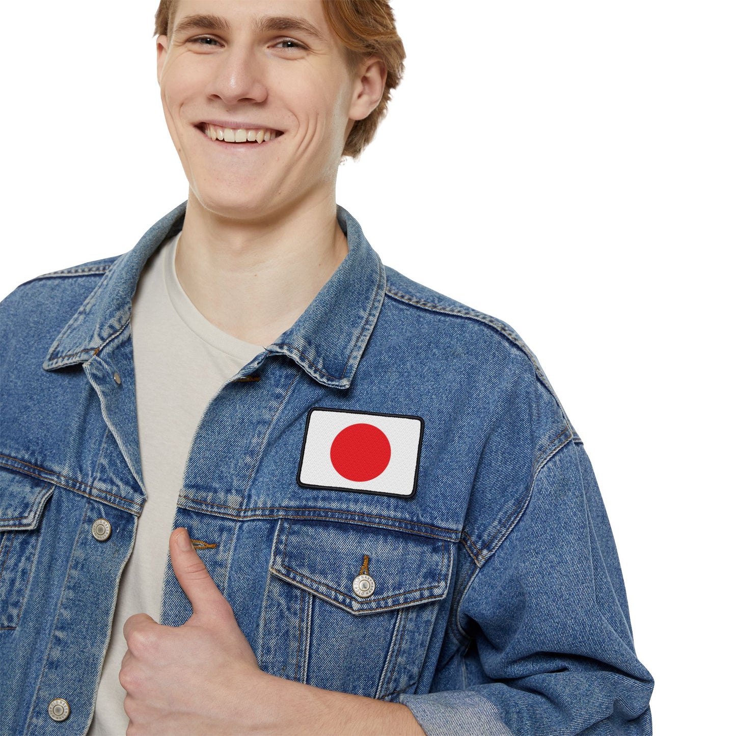 Flag Village Japan Flag Embroidery Iron-On Patches