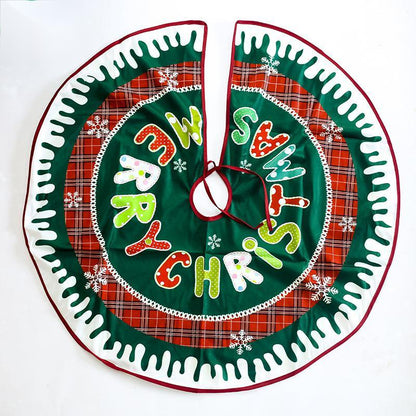 Flag Village Christmas tree skirt Christmas tree decorations Christmas gifts Christmas scene matching