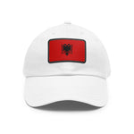 Flag Village Albania Flag Hat Cap with Leather Patch