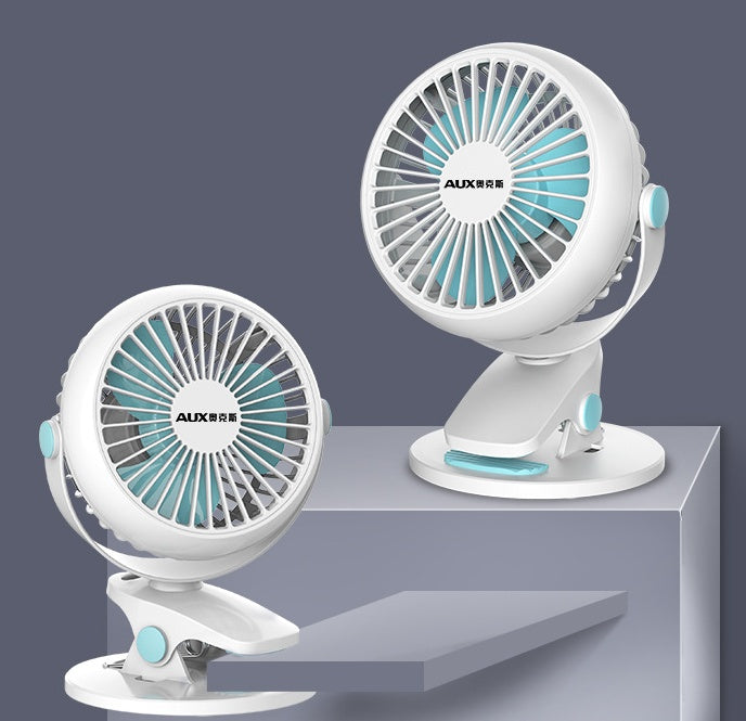 Flag Village Portable Mini Desktop Fan Silent High Wind Power Cordless Rechargeable Fan Cooler Small Fan For Students Office Gifts