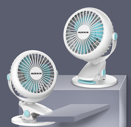 Flag Village Portable Mini Desktop Fan Silent High Wind Power Cordless Rechargeable Fan Cooler Small Fan For Students Office Gifts