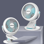 Flag Village Portable Mini Desktop Fan Silent High Wind Power Cordless Rechargeable Fan Cooler Small Fan For Students Office Gifts