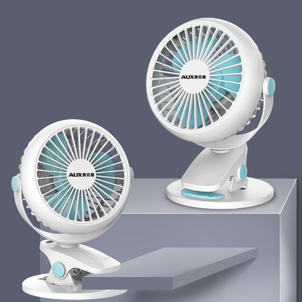 Flag Village Portable Mini Desktop Fan Silent High Wind Power Cordless Rechargeable Fan Cooler Small Fan For Students Office Gifts