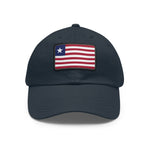 Flag Village Liberia Flag Hat Cap with Leather Patch