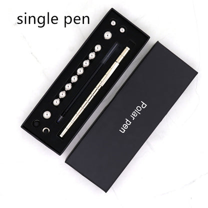 Flag Village Stress Reducer Relief Toys Gift Box funny black golden kits Fidget magnetic polar pen with stylus ball pen