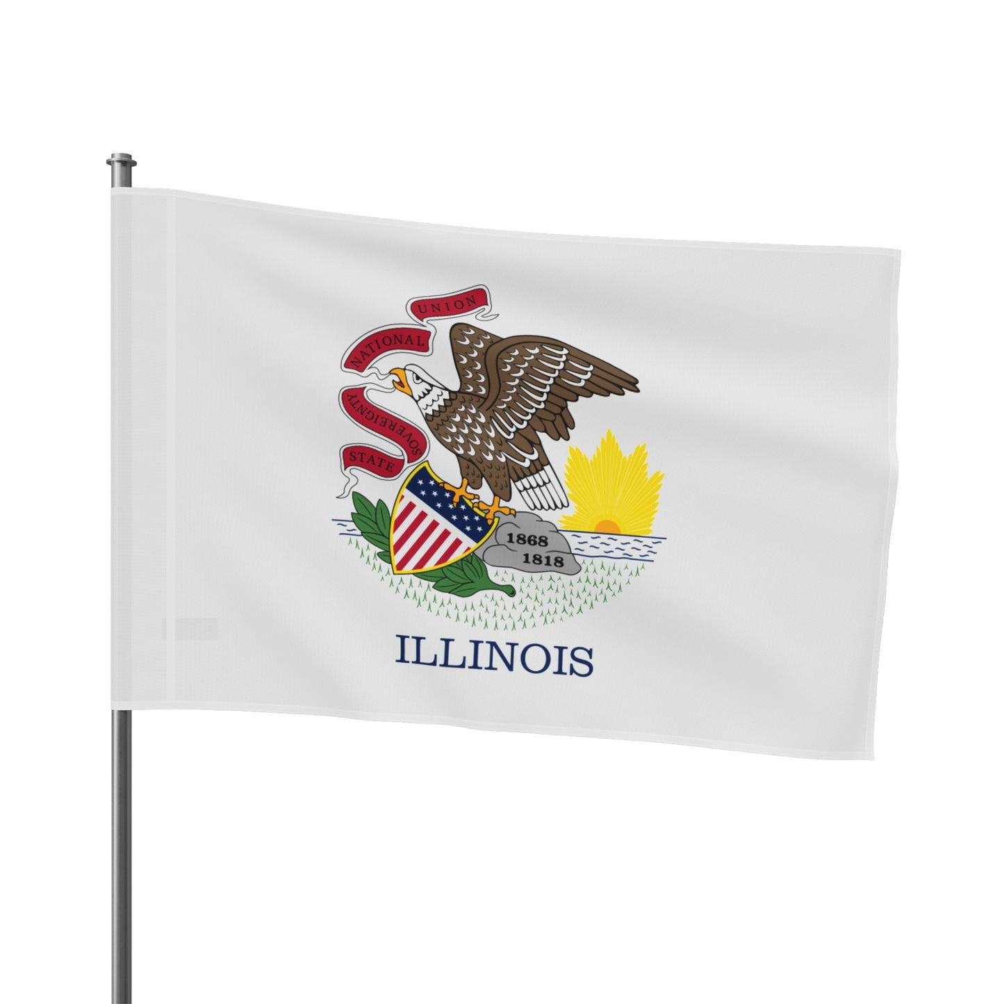 Flag Village USA Illinois State Flag 18" x 12" / 36" x 24" / 60" x 36"