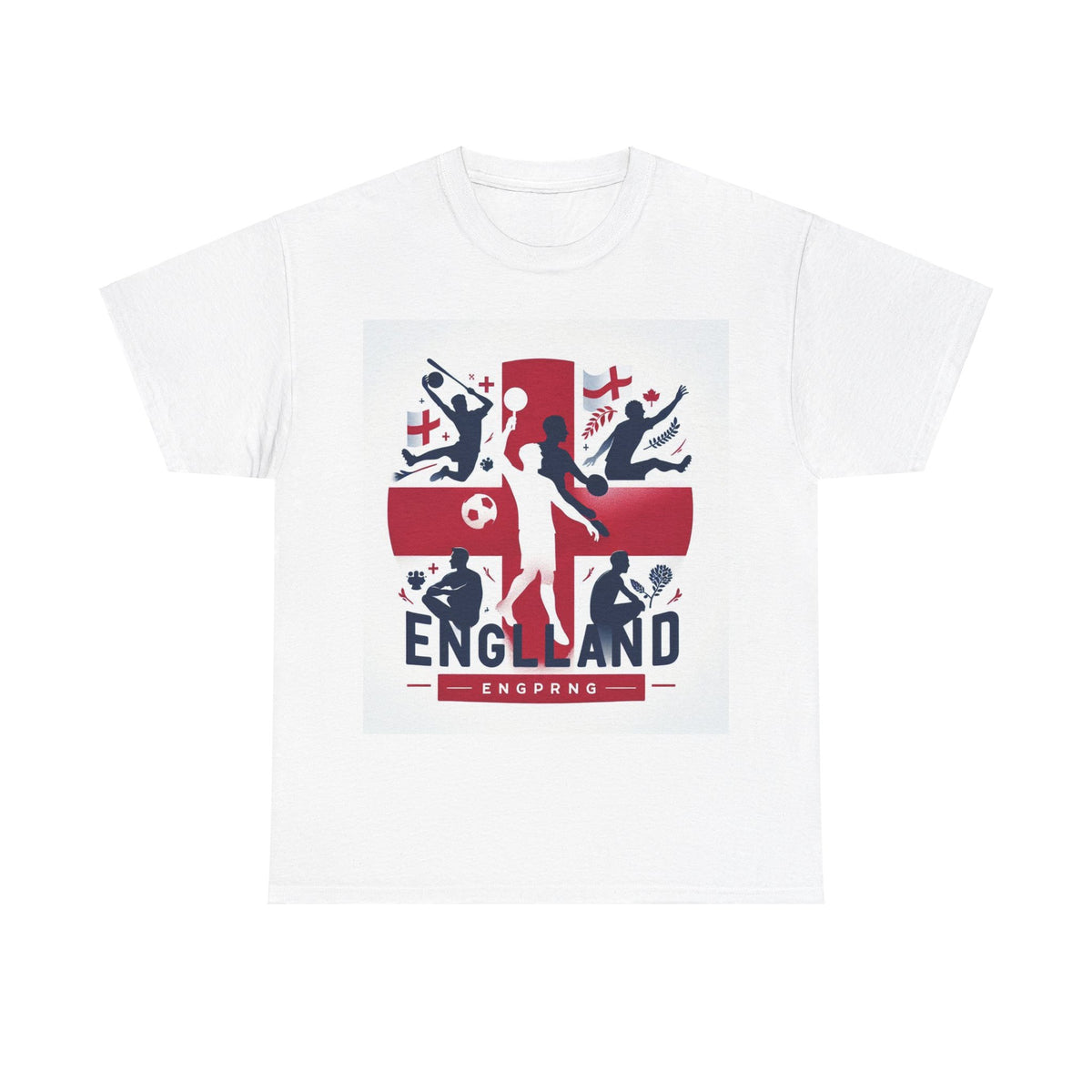 Flag Village England Sporting Flag T-SHIRT Heavy Cotton Tee GBR0009