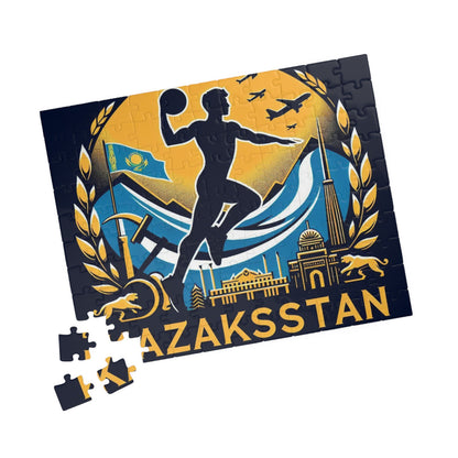Flag Village Kazakhstan Sporting Flag Puzzle (110, 252, 520, 1014-piece) KAZ0006