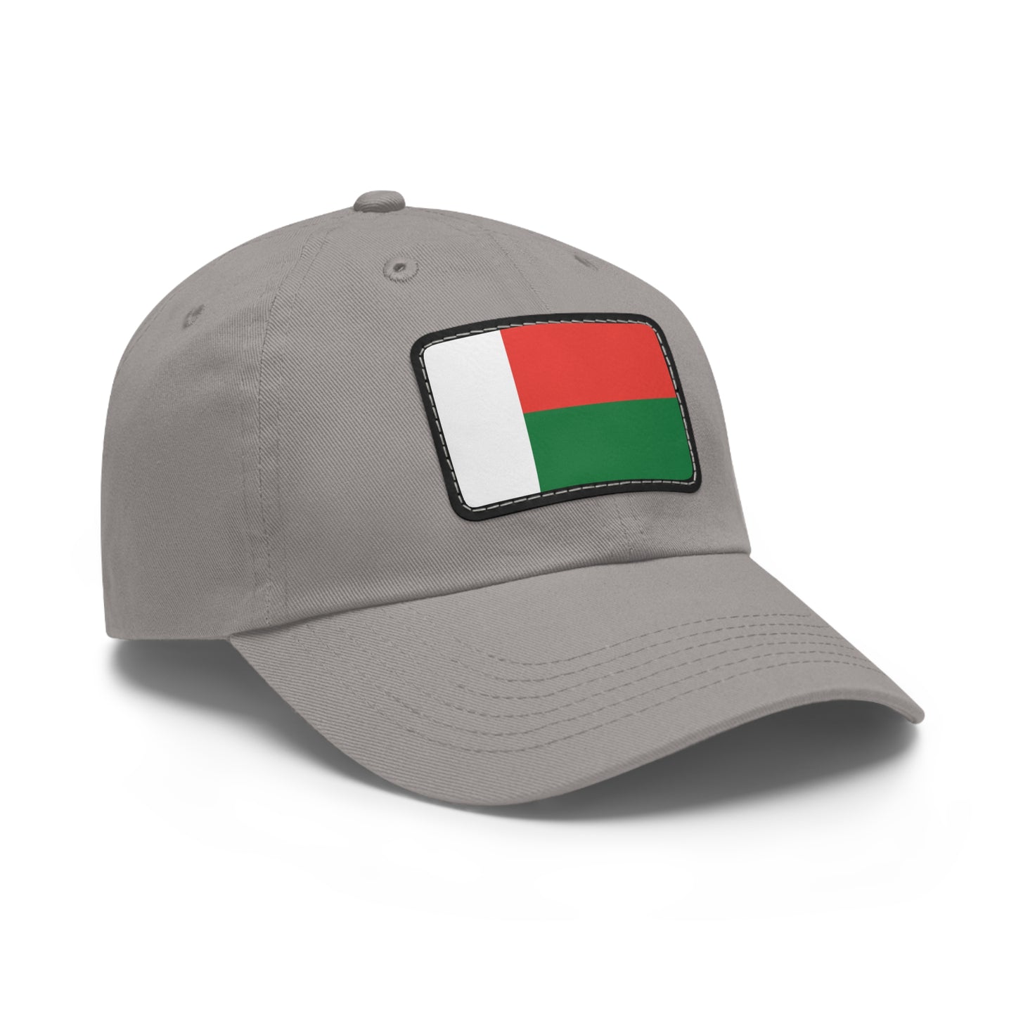 Flag Village Madagascar Flag Hat Cap with Leather Patch