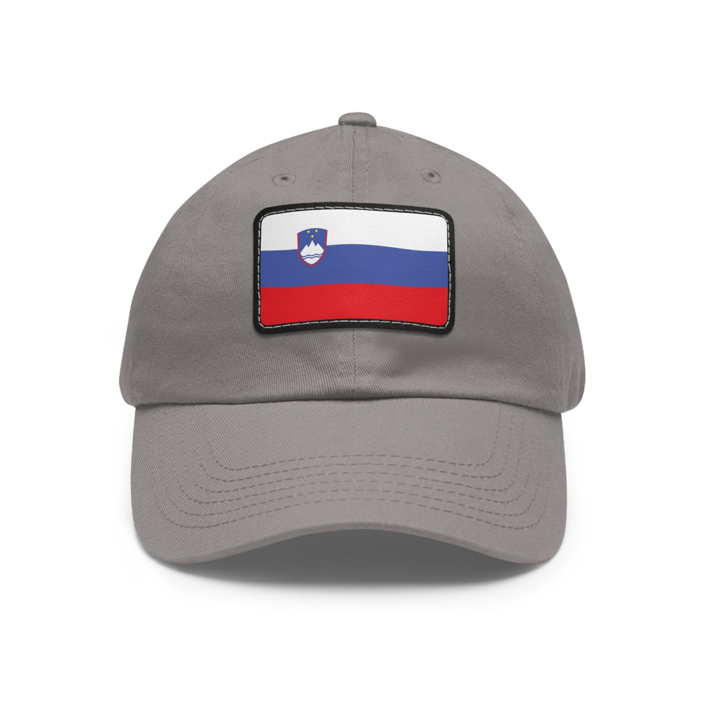 Flag Village Slovenia Flag Hat Cap with Leather Patch
