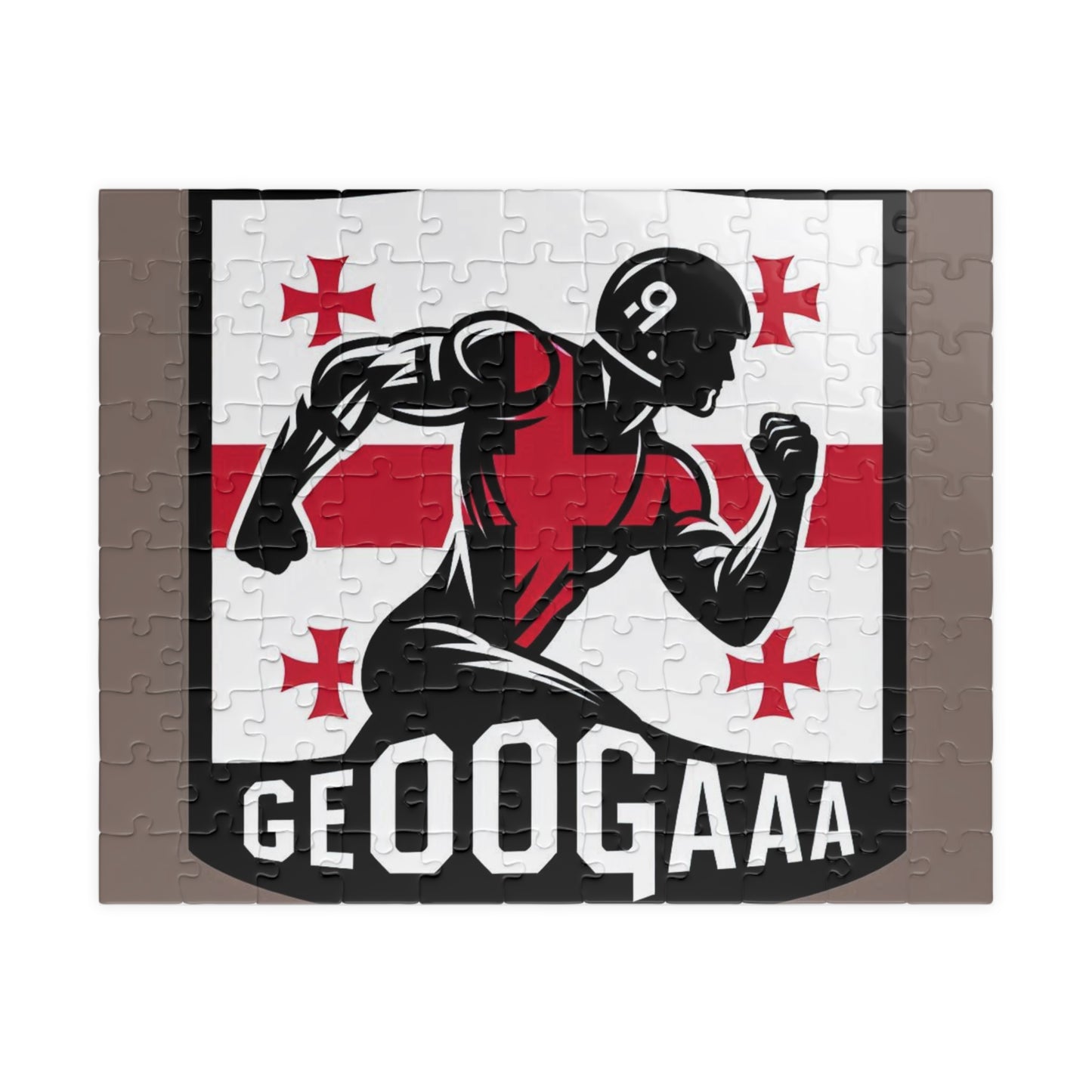 Flag Village Georgia Sporting Flag Puzzle (110, 252, 520, 1014-piece) GEO0005
