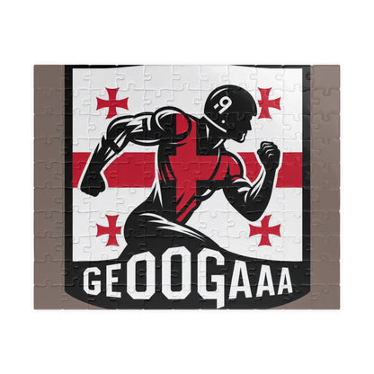 Flag Village Georgia Sporting Flag Puzzle (110, 252, 520, 1014-piece) GEO0005