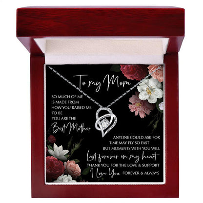 Flag Village Mother's Day Gift Rosewood Lamp Box Suit Hollow Heart-shaped Zircon Pendant Necklace