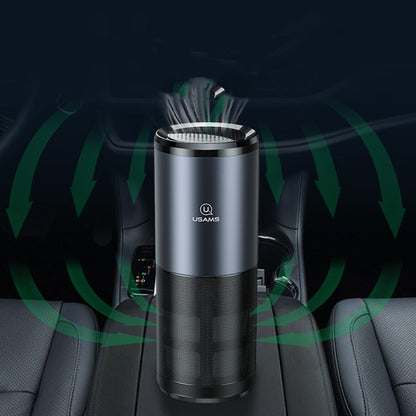 Flag Village Auto Tools Car Air Purifier Ionizer Negative Ion Aluminum Alloy Car Air Freshener Activated Carbon Formaldehyde Auto Air Clean Accessories