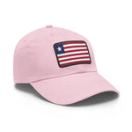 Flag Village Liberia Flag Hat Cap with Leather Patch