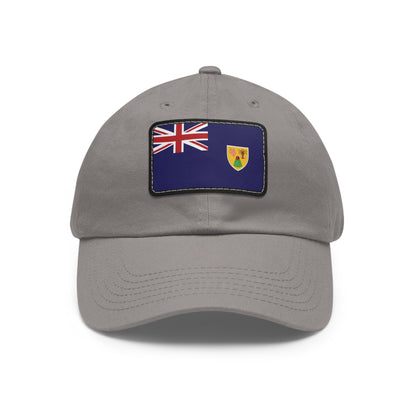Flag Village Turks And Caicos Islands Flag Hat Cap with Leather Patch