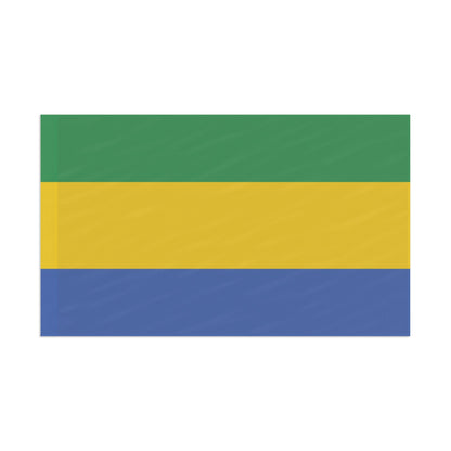 Flag Village Gabon Flag 18" x 12" / 36" x 24" / 60" x 36"