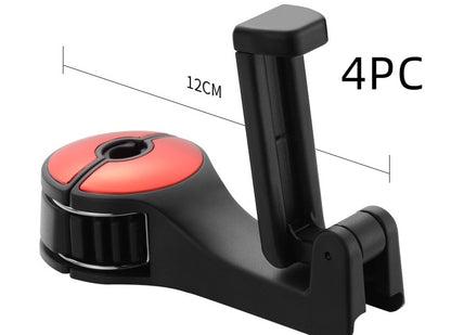 Flag Village Auto Tools Car Headrest Hook Phone Car Holder Car Hanger For A4 B6 Seat Back Hanger Storage Hook Phone Holder Auto Fastener Clip