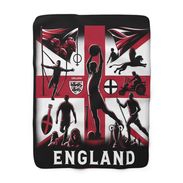 Flag Village England Sporting Flag Fleece Blanket 50" x 60"