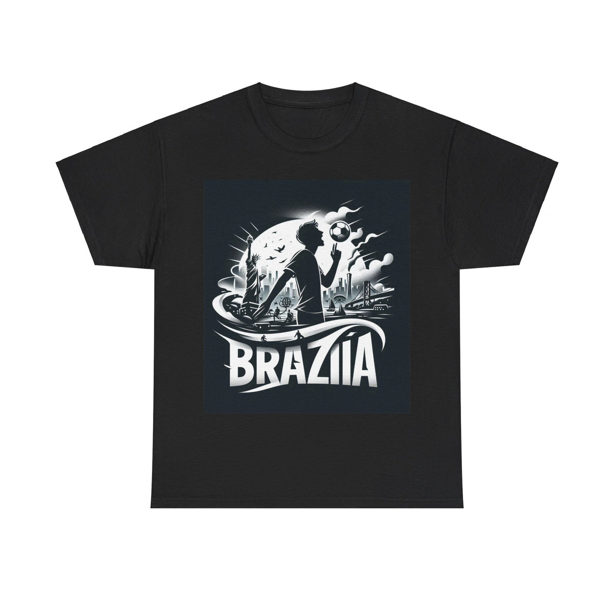 Flag Village Brazil Sporting Flag T-SHIRT Heavy Cotton Tee BRA0008