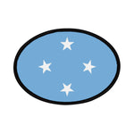 Flag Village Micronesia Flag Embroidery Iron-On Patches