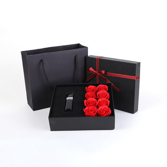 Flag Village New Year gift box February 14 Valentine's Day lipstick gift box Music packaging box perfume packaging box gift box flower box