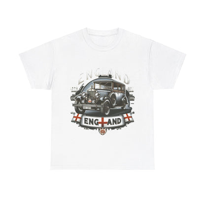 Flag Village UK Vintage Car Flag T-SHIRT Heavy Cotton Tee UK0013