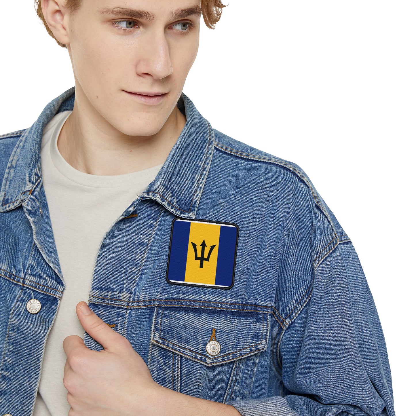 Flag Village Barbados Flag Embroidery Iron-On Patches