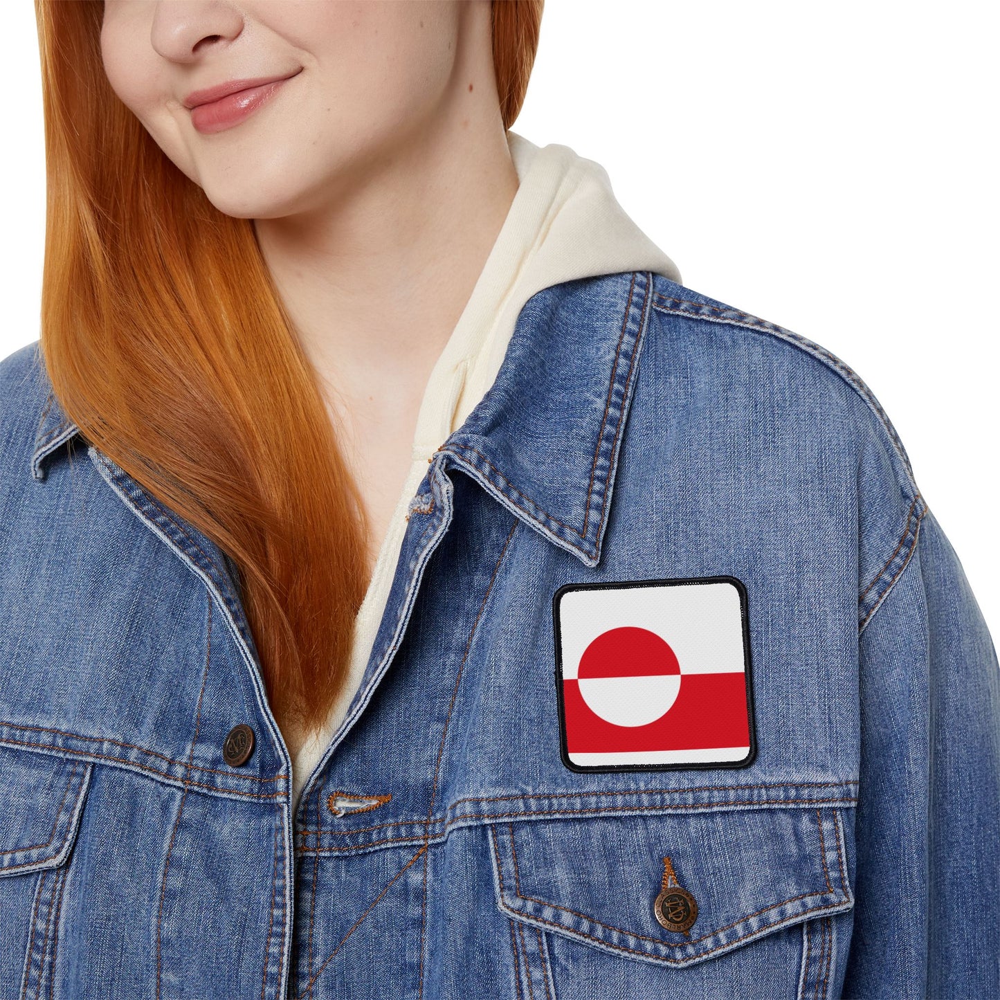 Flag Village Greenland Flag Embroidery Iron-On Patches
