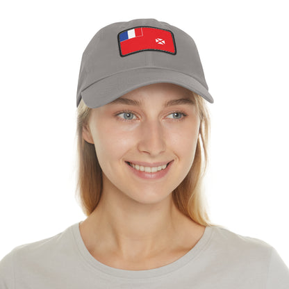 Flag Village Wallis And Futuna Flag Hat Cap with Leather Patch