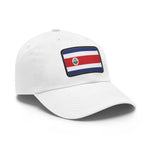 Flag Village Costa Rica Flag Hat Cap with Leather Patch