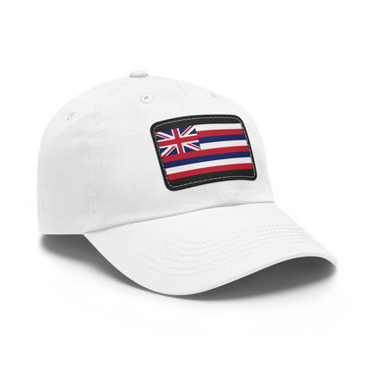 Flag Village USA Hawaii State Flag Hat Cap with Leather Patch