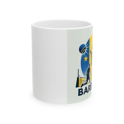 Flag Village Barbados Sporting Flag Ceramic Coffee Mug 11oz BRB0005