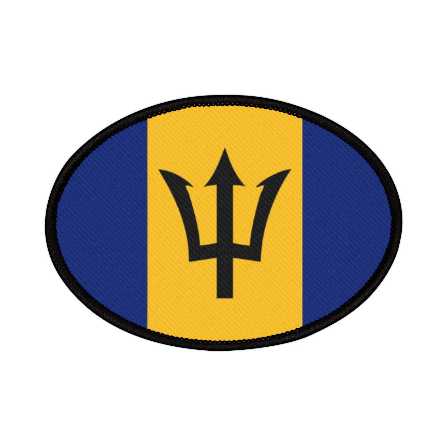 Flag Village Barbados Flag Embroidery Iron-On Patches