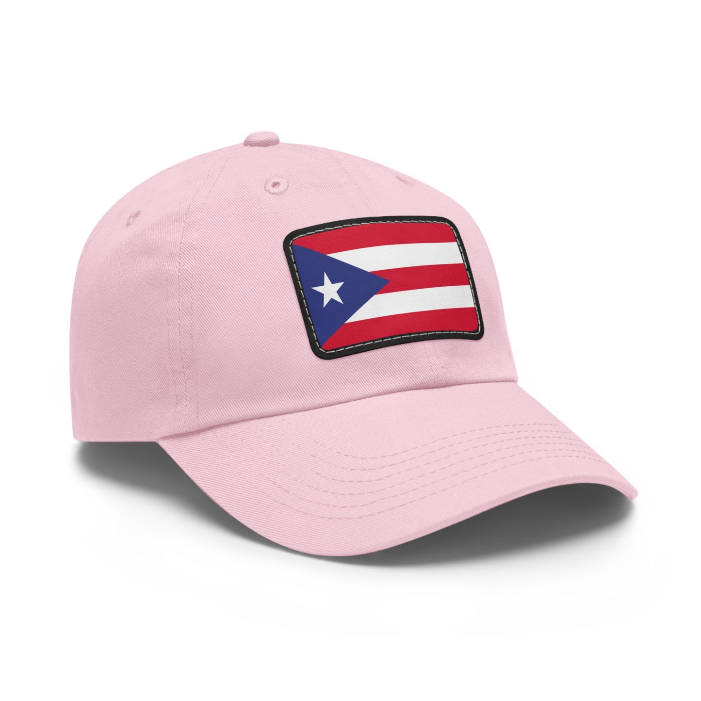 Flag Village Puerto Rico Flag Hat Cap with Leather Patch