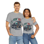 Flag Village Mexico Vintage Car Flag T-SHIRT Heavy Cotton Tee MEX0002