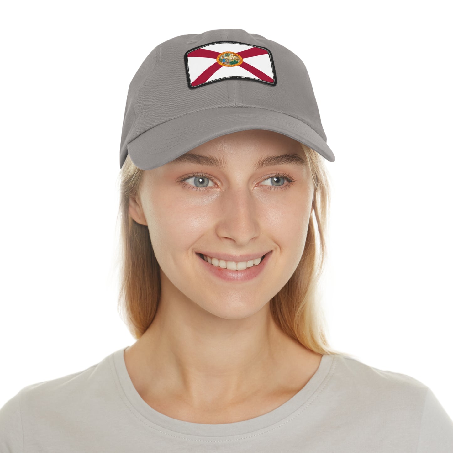 Flag Village USA Florida State Flag Hat Cap with Leather Patch