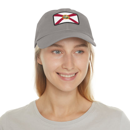 Flag Village USA Florida State Flag Hat Cap with Leather Patch
